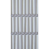 Vliegengordijn op maat: hulzen wit recht (kant en klaar)